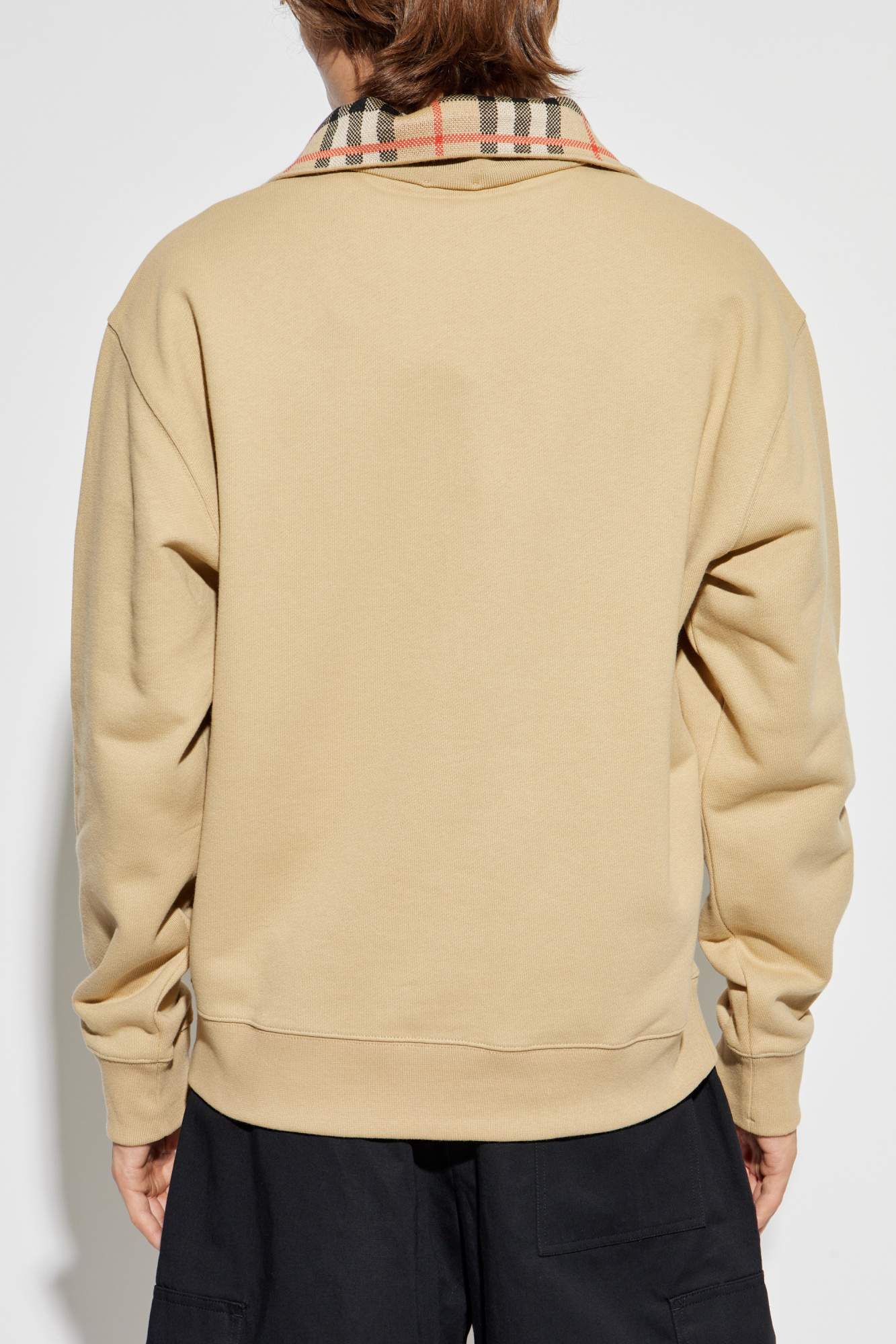 Beige Sweatshirt with embroidered logo Burberry - Vitkac AS